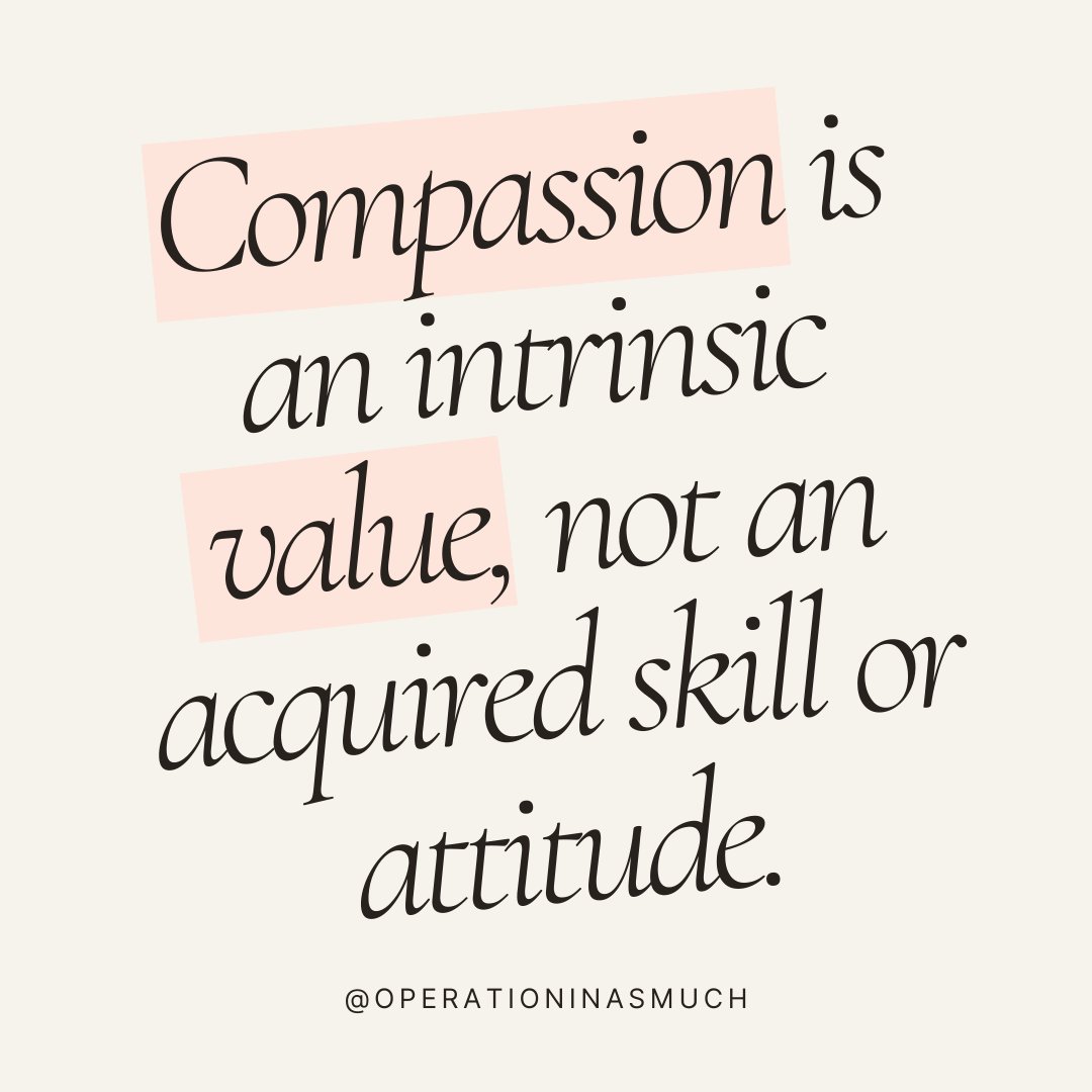 OpInasmuch's tweet photo. Compassion ministry looks for ways to end the pain, not merely medicate it for a while.

#church #compassion #ministry #christian https://t.co/rGxpg5DIxU
