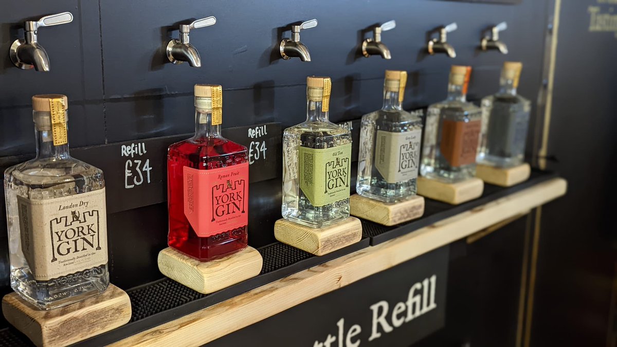 yorkgin's tweet photo. The York Gin shop’s eco-friendly bottle refill station is in the @yorkpress ♻️😀📰 

Bring along your own spirits bottle, we’ll refill it with your favourite gin - and we’ll knock £5 off. 😀

And this weekend, York residents get an extra 10% discount. 🥰

https://t.co/IRcPyyk7bF https://t.co/9Ud1aA4kIM