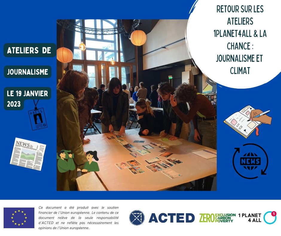 1Planet4All a organisé jeudi dernier avec La Chance une journée de formation sur le traitement médiatique du changement climatique! Merci encore  aux participants, à <a href="/lachance_media/">LA CHANCE</a> , et bien sûr à tous nos facilitateurs (dont la @FresqueDuClimat ) pour cette belle journée!