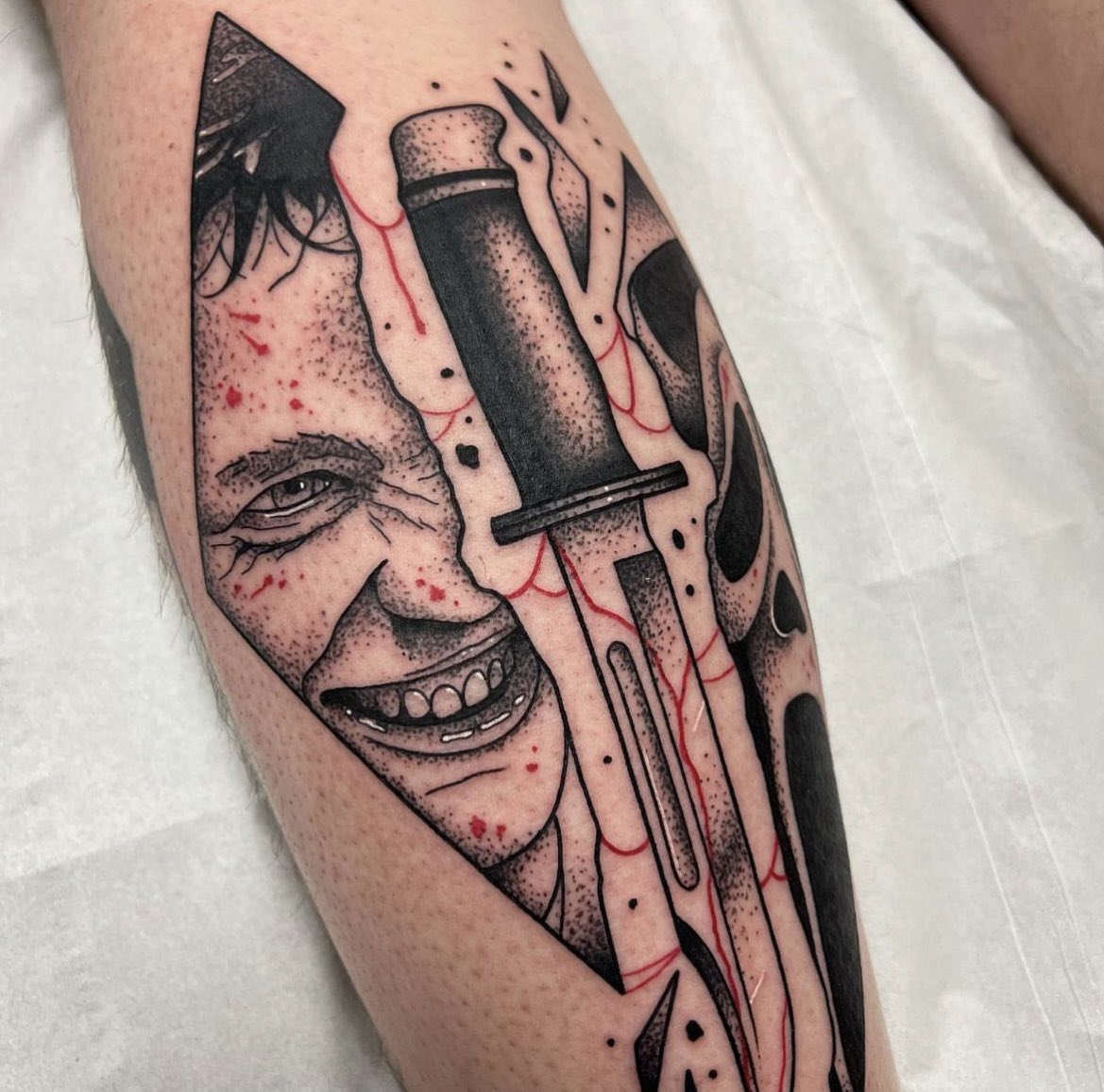 lostartofkeepin's tweet photo. Got a new tattoo of one of my favourite horror films and favourite actors @ScreamMovies and @MatthewLillard  #horror #HorrorMovies #tattoo #matthewlillard #stumatcher #Ghostface https://t.co/H1vxJ5jWpZ