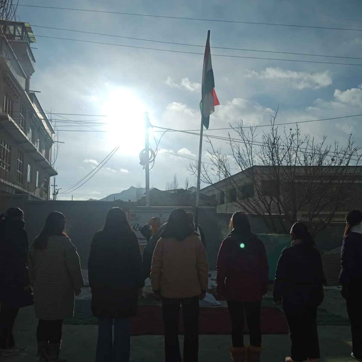 NYKS_Leh's tweet image. On the occasion of 26th January nehru yuva Kendra leh was celebrated Republic day celebration under the supervision of deputy director Mam Tajamul Ara. Chief guest on the occasion was Shri Nisar Ahmad Kakpuri SE/PWD.#RepublicDay #UTladakh #nykleh #26january #celebration