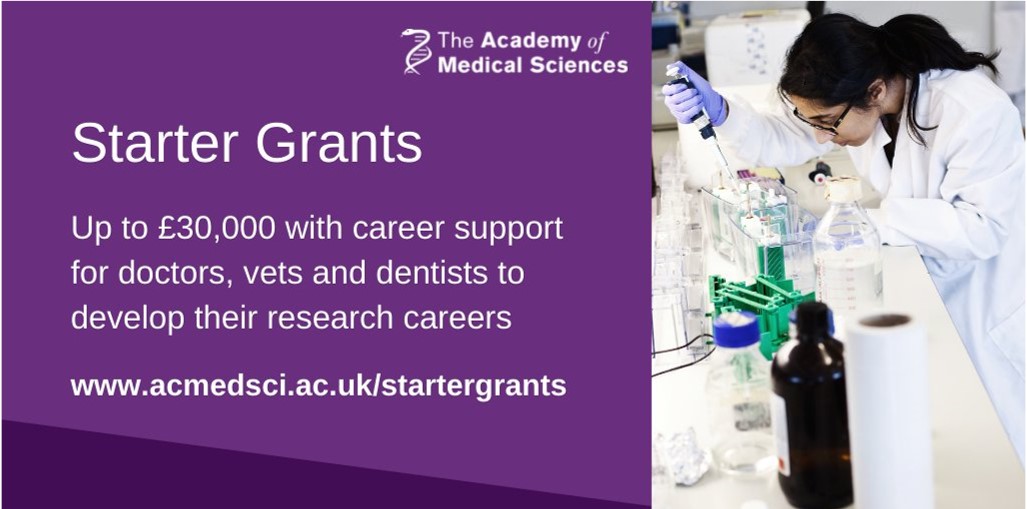 ❗️Final chance to apply for Starter Grants for Clinical Lecturers❗️

Closing tomorrow 10 March

Apply now!
ow.ly/WF3Z50KyWGX