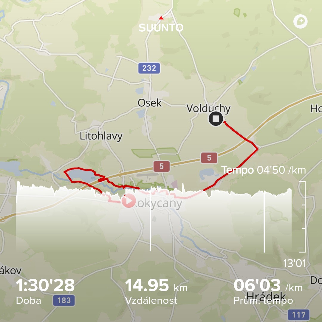 KubaCmolik's tweet image. #suunto #Běh dnes už se běželo lépe