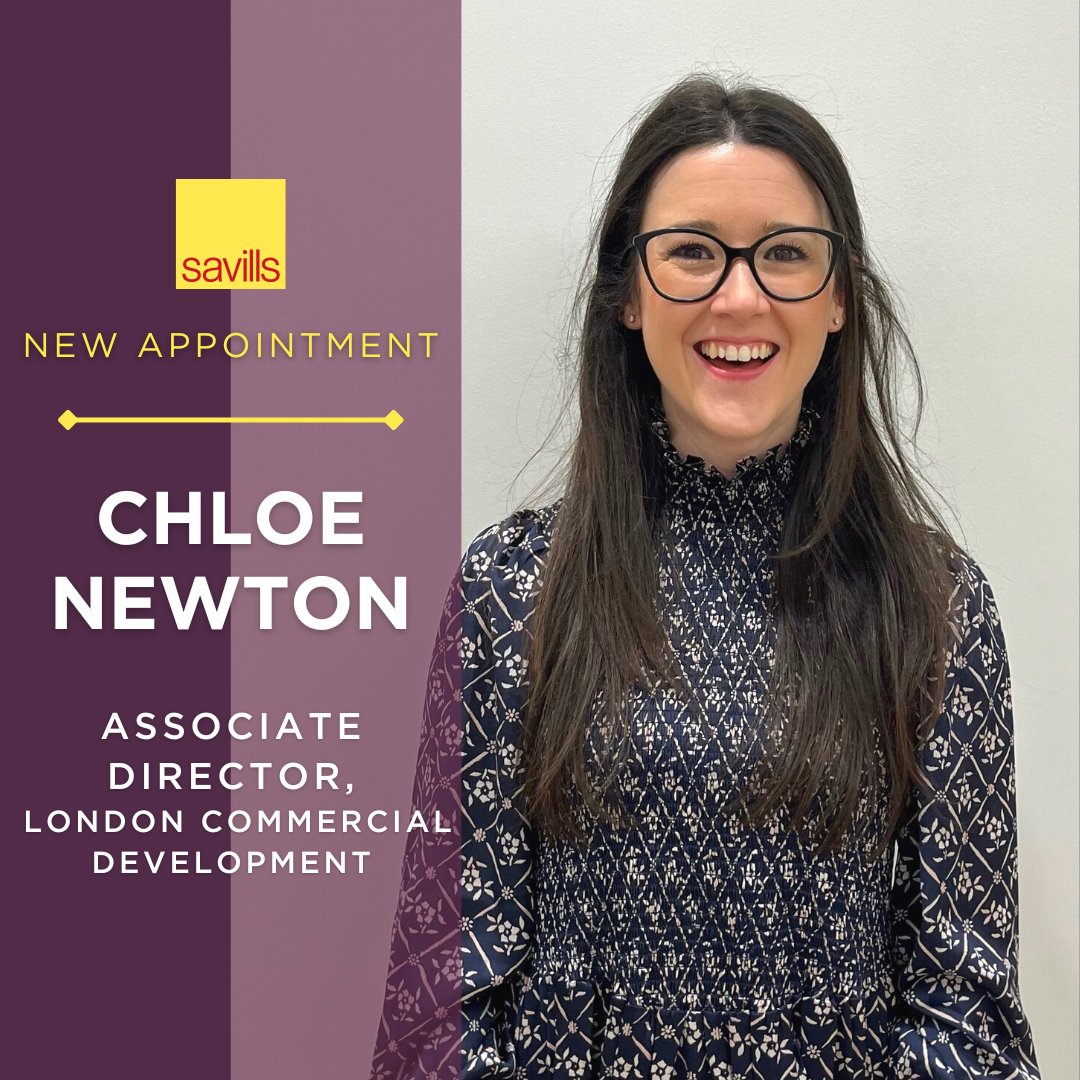 Savills's tweet image. Savills has expanded its Central London #commercialdevelopment team with the appointment of Chloe Newton who joined as an associate director: sav.li/ylz

Chloe joins from @AllsopLLP where she advised institutions, sovereign wealth funds, charities, and more.