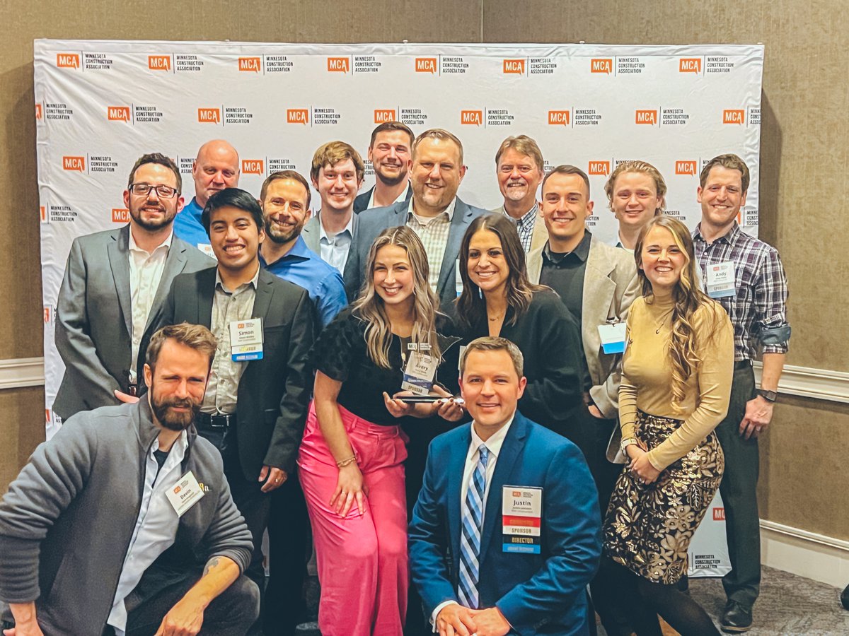 rjmconstruction's tweet photo. Last night, The @twincitiesortho Stillwater project team celebrated being awarded the New Project Total Value Under $15 Million Category at the Minnesota Construction Association Awards of Excellence!
#MCAAwards #healthcare #awardwinning

@srarchitectsmn https://t.co/2rbPBV5aXB