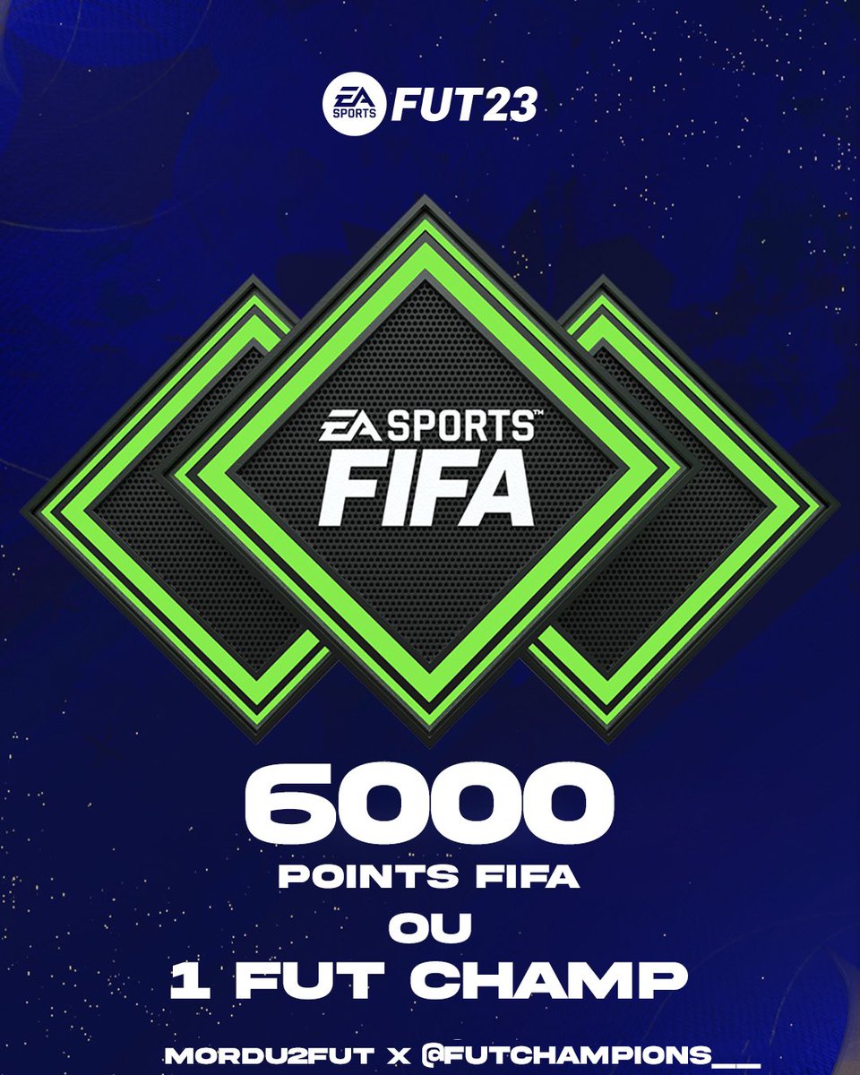 Mordu2FUT's tweet photo. ✨  CONCOURS FULL TOTY  ✨

🔁 RT ce tweet
✔️ Follow @FUTChampions__ &amp; @Mordu2FUT 

Pour tenter de remporter au choix :
• 6.000 Points FIFA
ou
• 1 FUT Champions

Pour te mettre au max avec de grosses récompenses pour la full #TOTY !

🗳️ Tirage au sort samedi https://t.co/p6rrvMSbQG