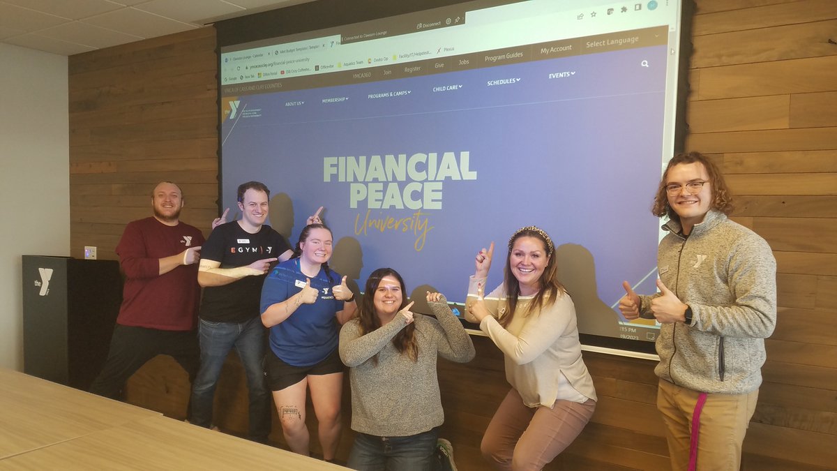 If anyone is looking to join a FPU class, I'll be facilitating a 9 week Financial Peace University course at the @ymcacassclay starting Tuesday Feb 7!  There are 8 spots left to join this WONDERFUL class - I've been through the class twice and can't say enough good about it!