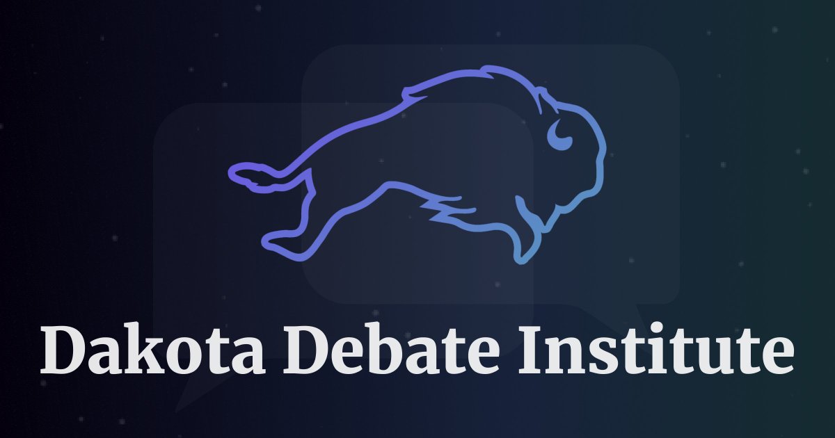 interested in being a staff member for DDI 2023?

&gt;&gt; dakotadebate.org/apply &lt;&lt;