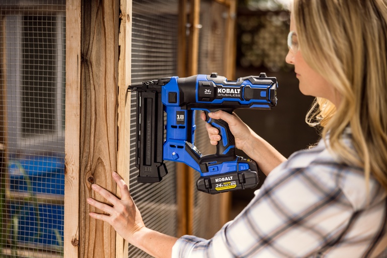 Its project season and we're nailing every project that comes our way. Get your 18-Gauge Cordless Brad Nailer today and tag us in your projects #KobaltTools