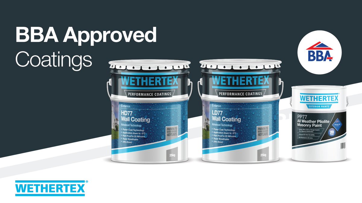 At Wethertex we strive to create innovative products that contractors trust and love to use. We're proud of our range of BBA approved exterior paints and coatings and the reassurance they provide to specifiers, architects, contractors and homeowners.

wethertex.co.uk