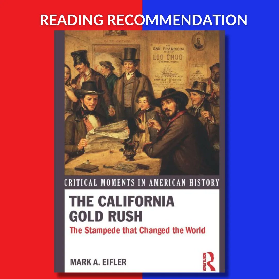 HTDSpod's tweet photo. If you would like to learn more about the Gold Rush HTDS recommends the following book: "The California Gold Rush: The Stampede that Changed the World" by Mark A. Eifler. Get it here:
https://t.co/556gOy8osR
#HTDS #HTDSPodcast #HistoryPodcast #AmericanHistoryPodcast https://t.co/TQxY3BT4Hc