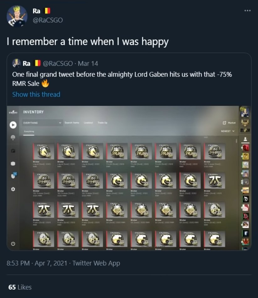TDM_Jesus's tweet photo. Faze investors are getting shat on even worse than the guys who bought RMR stickers pre-sale. https://t.co/FSENdcnUuk