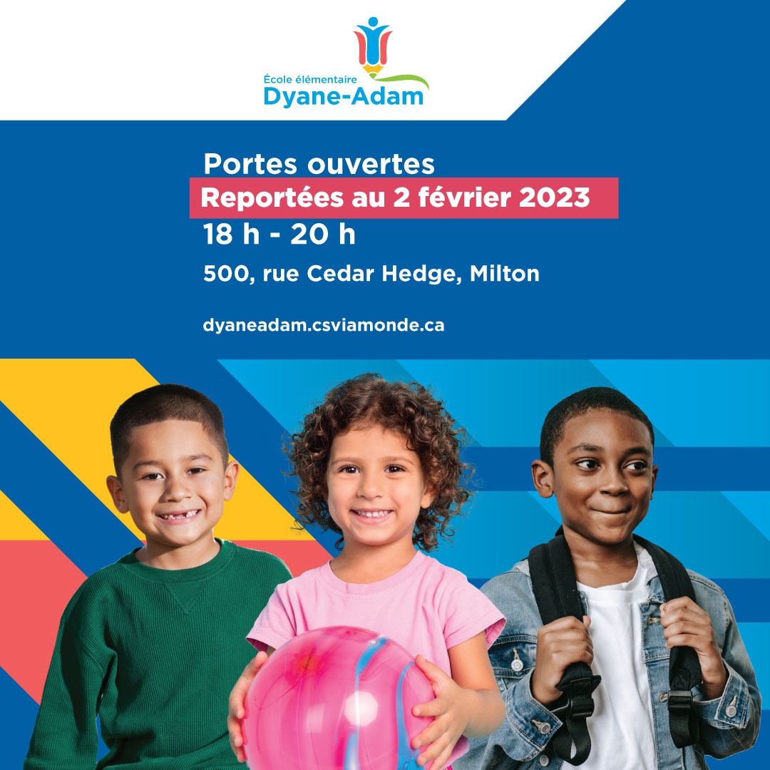 Annonce importante: veuillez noter que nos portes ouvertes de ce soir sont reportées au 2 février 2023 suite aux intempéries. ❄️