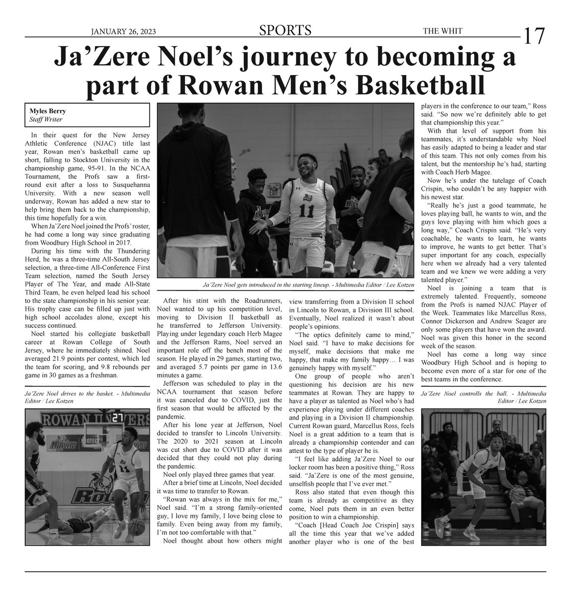 TheWhitSports's tweet photo. New semester, new issue and new format. Check out our first edition of The Whit this semester to get your updates on all the @RowanAthletics Winter Sports! https://t.co/aO1uSonvPV