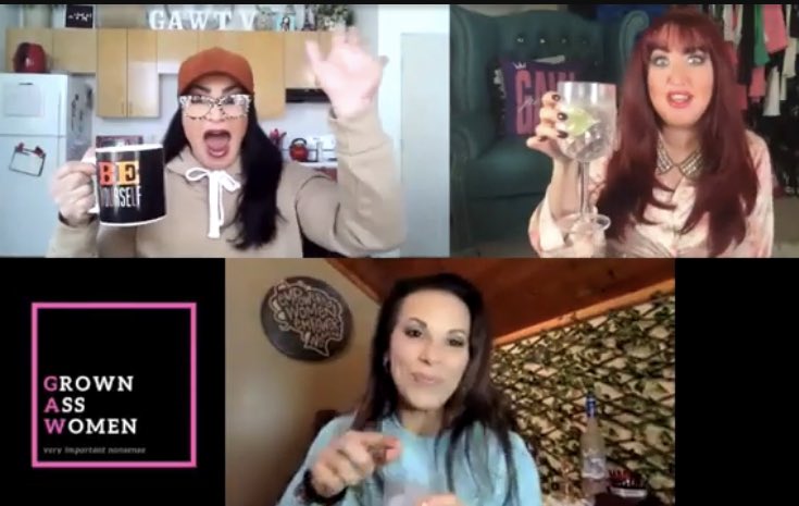 Spenny's tweet image. Gonna tape the GAW (Grown Ass Women) Pod today with these amazing lovelies. Super excited. I’ll let y’all know when they stream it. 
My whiskey is ready. 🥃 
@SoCalValerie @MickieJames @REALLiSAMARiE 
💪👅🥳😍😱