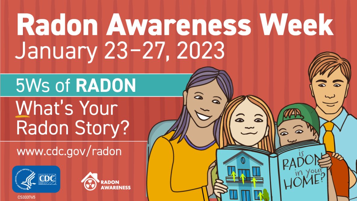 EH_4_ALL's tweet image. It&apos;s #RadonAwarenessWeek! Do you know about #radon? Familiarize yourself with @CDCEnvironment&apos;s 5Ws of Radon, graphics, facts sheets, videos and animations here: cdc.gov/radon/communic…