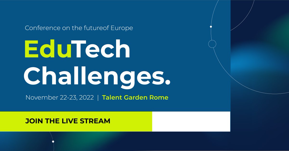 To discover the most relevant trends that are truly transformative and are bottom-line impacting corporate learning, according to our EdTech Conference last November, download our white paper
Edutech Challenges | Talent Garden ecs.page.link/kmV3V