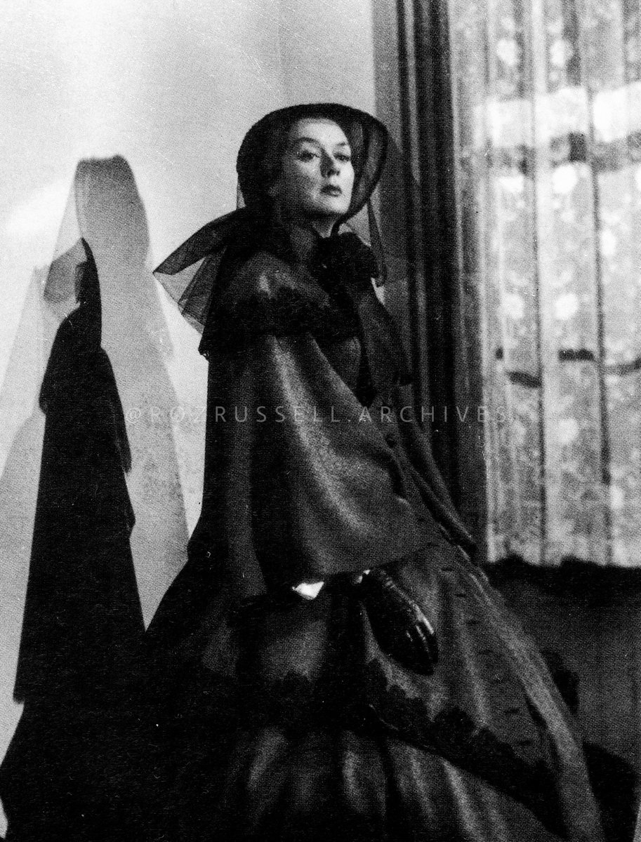 Roz in a publicity still from "Mourning Becomes Electra (1947)."