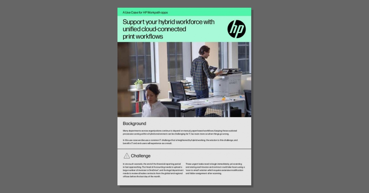 mytechhero's tweet image. Paper-based #printworkflow slowing your hybrid workforce? Tech Hero recommends downloading this insightful case study showing how @HP Workpath supports printing from remote workers. stuf.in/banuh4