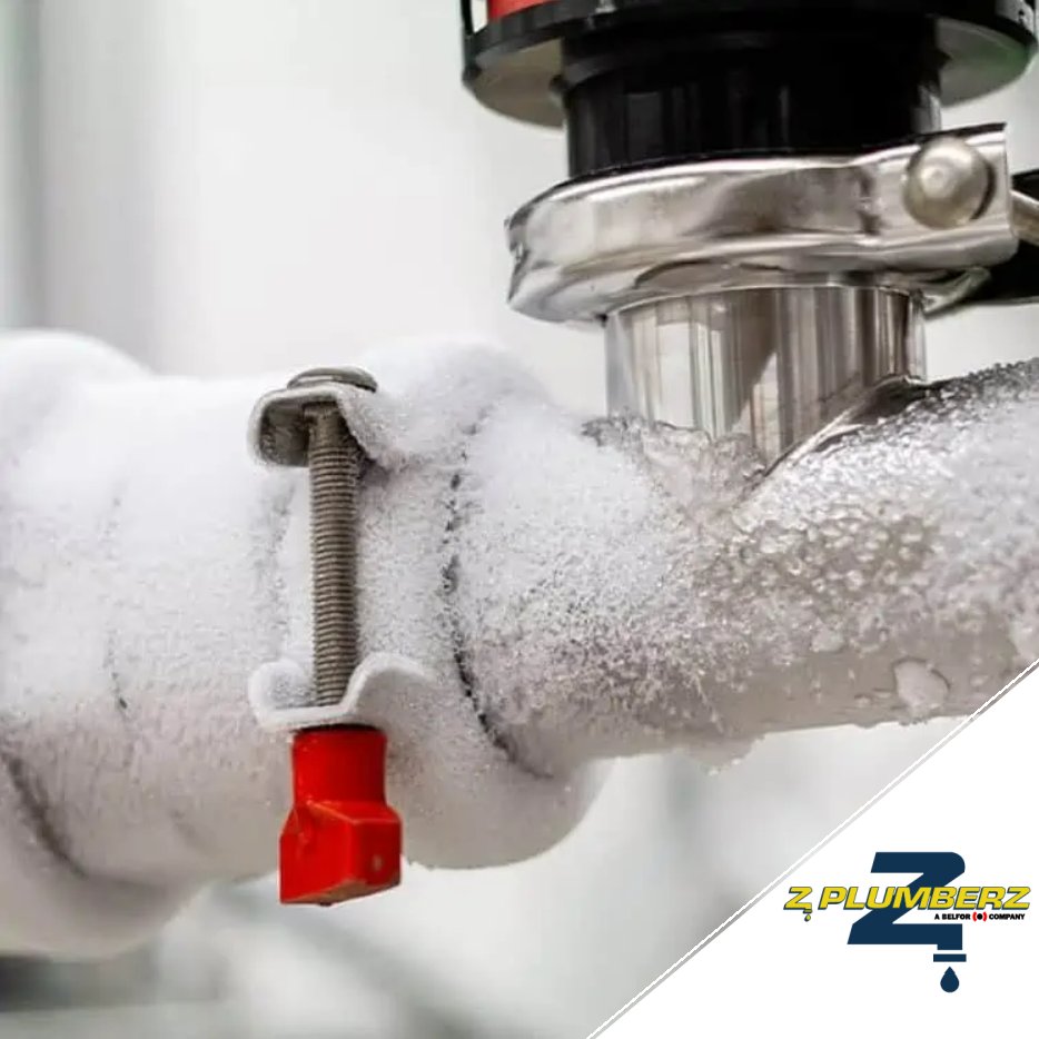 When temperatures drop, the pipes in your home or business could be at risk of freezing. 🌡️ In addition to disrupting water flow, this can lead to costly damage. Our #ZPLUMBERZPros are here to repair, insulate, and prep your pipes for cold weather!