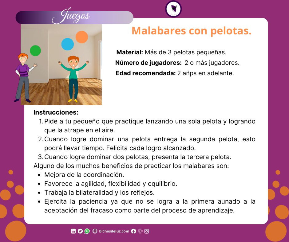 bichosdluz's tweet photo. Te compartimos juegos para pasar un gran momento con tu pequeñ@ bich@. 
Síguenos...
#bichosdeluz #mama #love #baby #maternidad #mom #family #amor #mamaprimeriza #happy #mum #maternity #mother #kids #momlife #mami #instamama #instababy #juegosinocentes https://t.co/dW0IZYwjrG