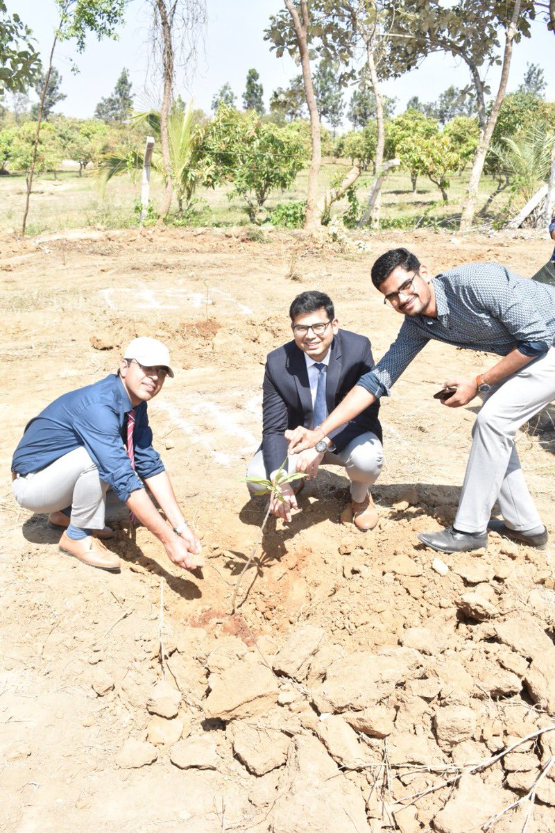 BengaluruNacin's tweet photo. Under Padachihnam - Plant &amp; Adopt Scheme(PAS), the Officer Trainees of 74th Batch IRS Probationers planted and adopted trees in presence of ADG Sh G Narayanaswamy &amp; ADD Sh Sujithkumar P Sompur at NACIN Palasamudram Campus on the occasion of 74th Republic Day. (1/2) https://t.co/lQiW5dYUkU