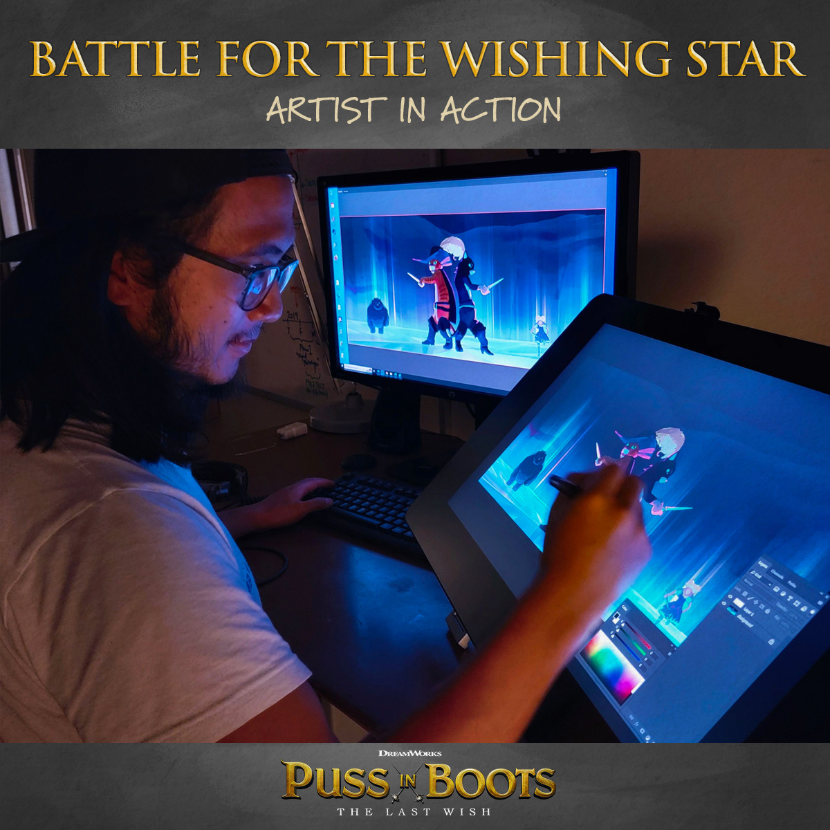 Dreamworks's tweet image. Did you know the wishing star is the location most seen on-screen in the film, covering 5 sequences worth of both character moments and climactic action? Visual Dev Artist, Wayne Tsay, catches all the vibrancy this scene has to offer.