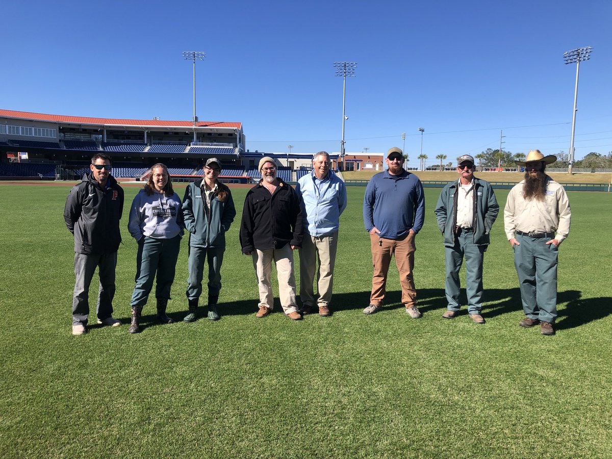 Today I got to tour the Gator baseball field with the turf staff from the UF Plant Science Unit
