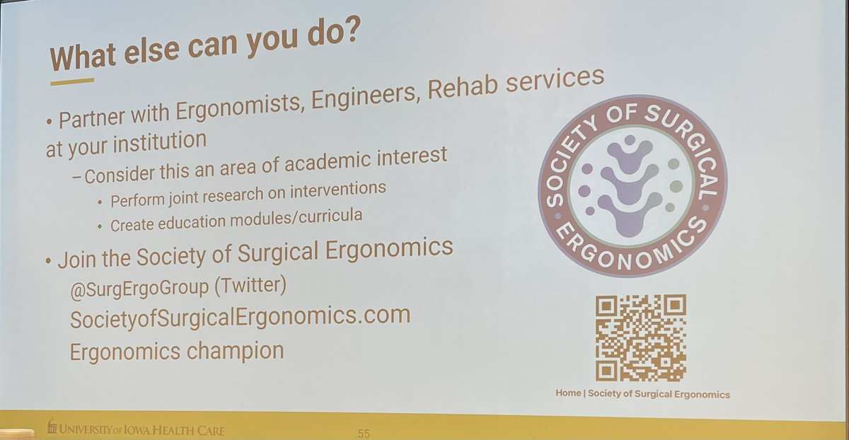 EndoSurgBSM's tweet photo. Great to have friend and endocrine surgery and @TheAAES colleague @GeetaLalMD here @OhioStateSurg @OSUWexMed @OSUCCC_James for Grand Rounds to enlighten us on Surgical Ergonomics! My body feels better already! #HandSpan @SurgErgoGroup https://t.co/JrQNo7qmIg