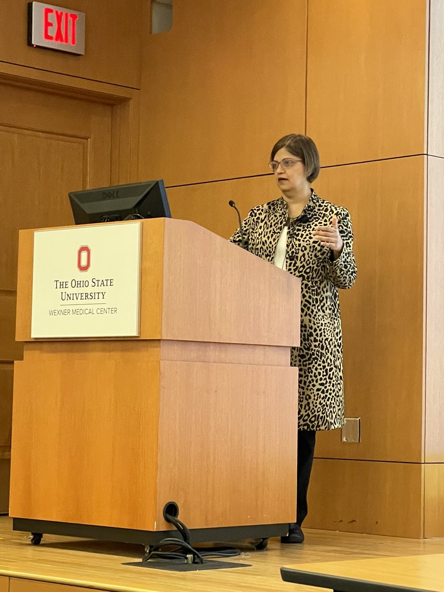 EndoSurgBSM's tweet photo. Great to have friend and endocrine surgery and @TheAAES colleague @GeetaLalMD here @OhioStateSurg @OSUWexMed @OSUCCC_James for Grand Rounds to enlighten us on Surgical Ergonomics! My body feels better already! #HandSpan @SurgErgoGroup https://t.co/JrQNo7qmIg