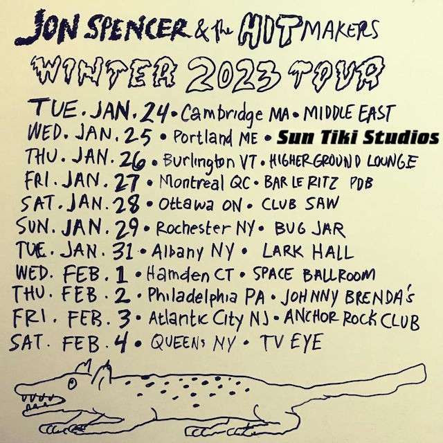 Jon Spencer &amp; the HITmakers - <a href="/barleritzpdb/">Bar Le Ritz P.D.B.</a>, Montréal, QC, Canada (January 27, 2023)
w/ #BloodshotBill, Tha Retail Simps and Punk Police DJs

Tickets: universe.com/events/jon-spe…

Info: barleritzpdb.com/jon-spencer-th…

<a href="/JonSpencerHITs/">Jon Spencer HITmaker</a> #jonspencer #samcoomes #bobbert #barleritzpdb #montreal