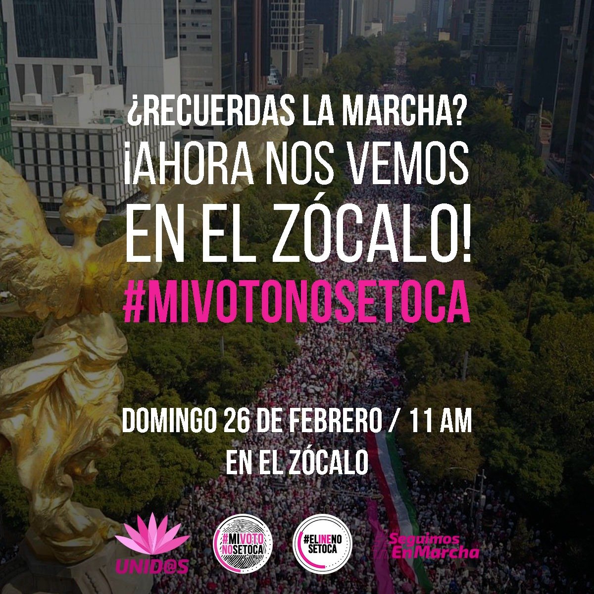 FCNjuvenil's tweet image. Las y los jóvenes tenemos una cita para la defensa de nuestra Democracia, este Domingo 26 de Febrero a las 11am en el Zócalo de la CDMX y los zócalos de la ciudades que se siguen sumando !!
Nuestro Futuro Democrático no sé toca
#MiVotoNoSeToca
#JovenesAlFrente #Unid@s