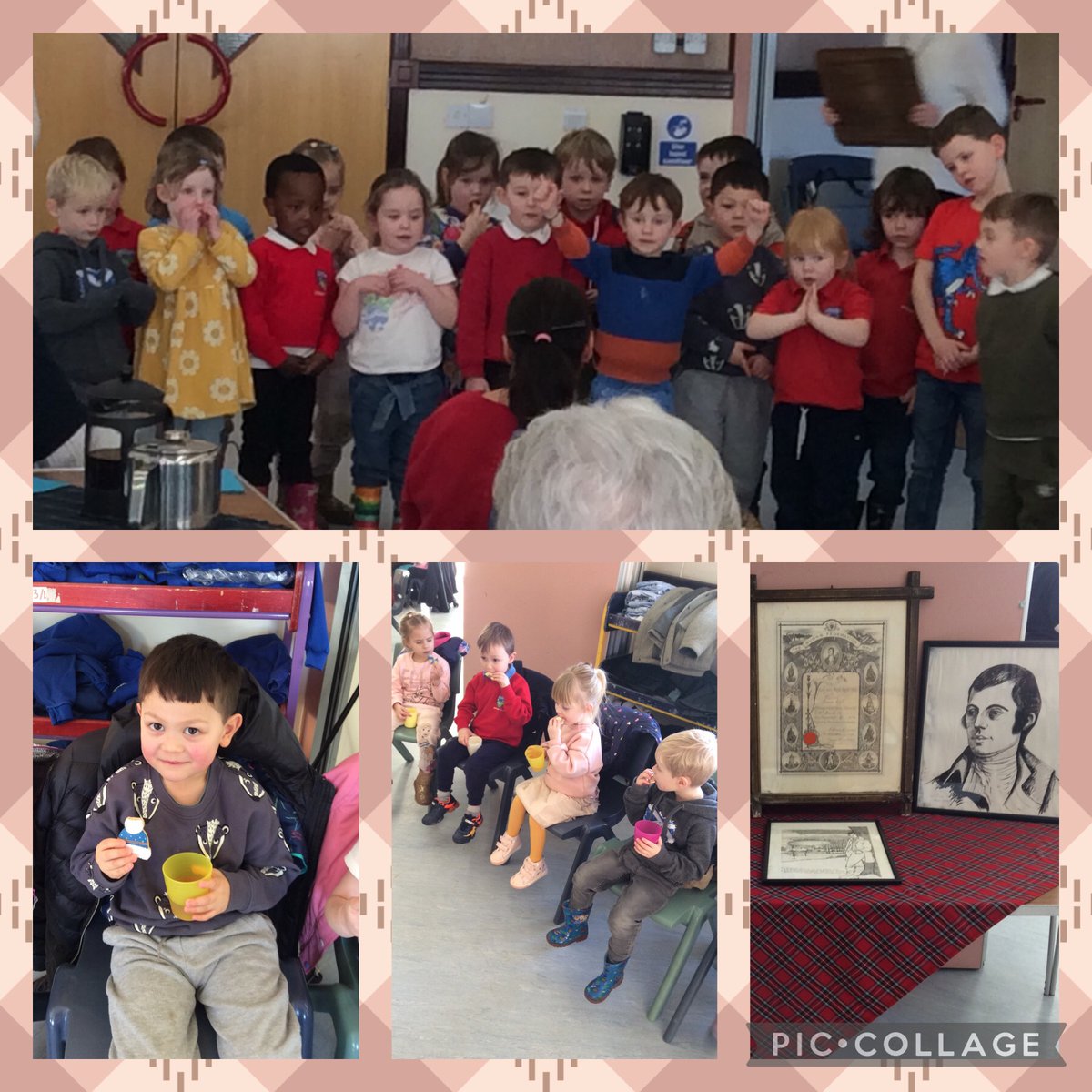 Today we were invited to The Hive to sing some of the Scottish songs we have been practicing. Before singing we were treated to a biscuit and a drink of juice #Burns #Community #EffectiveContributors #BringingGenerationsTogether