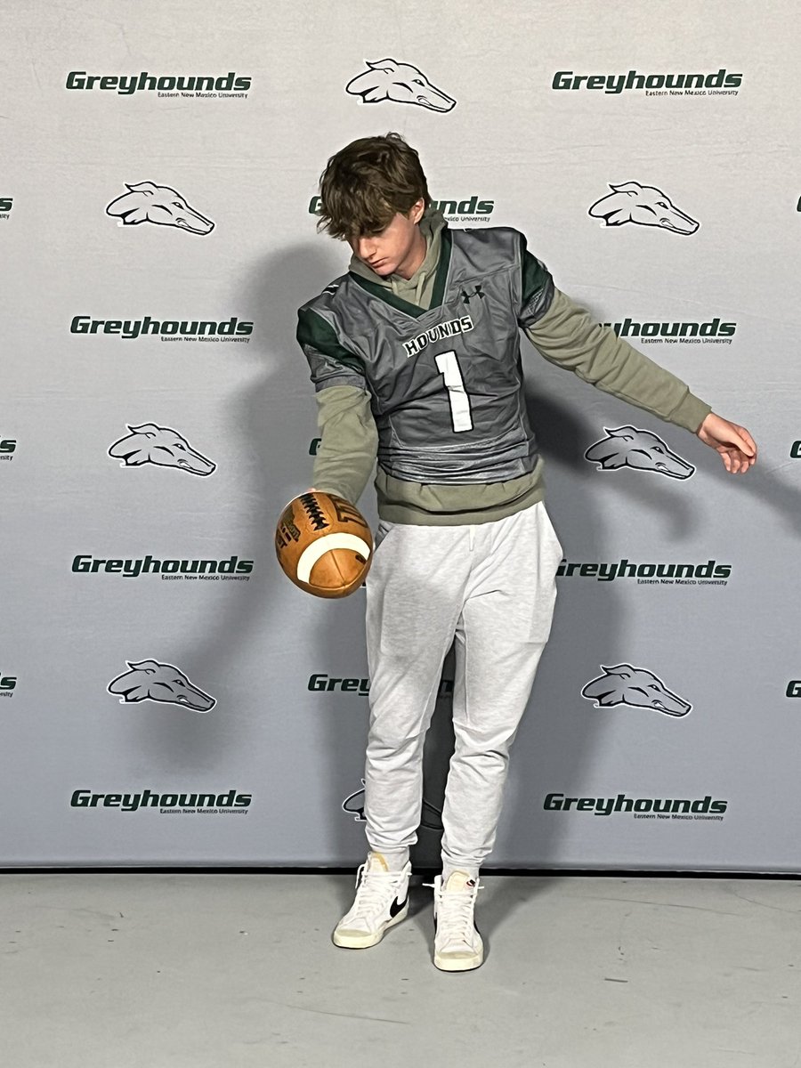 Excited to announce my commitment to Eastern New Mexico University! Thank you to everyone that has helped me in this journey!  <a href="/CoachKelleyLee/">Kelley Lee</a> <a href="/ENMUFootball/">Eastern New Mexico University Football</a> <a href="/SebastianNoel47/">Sebastian Noel</a> @505_podcast <a href="/NMrecruits/">NM Athletes</a>
