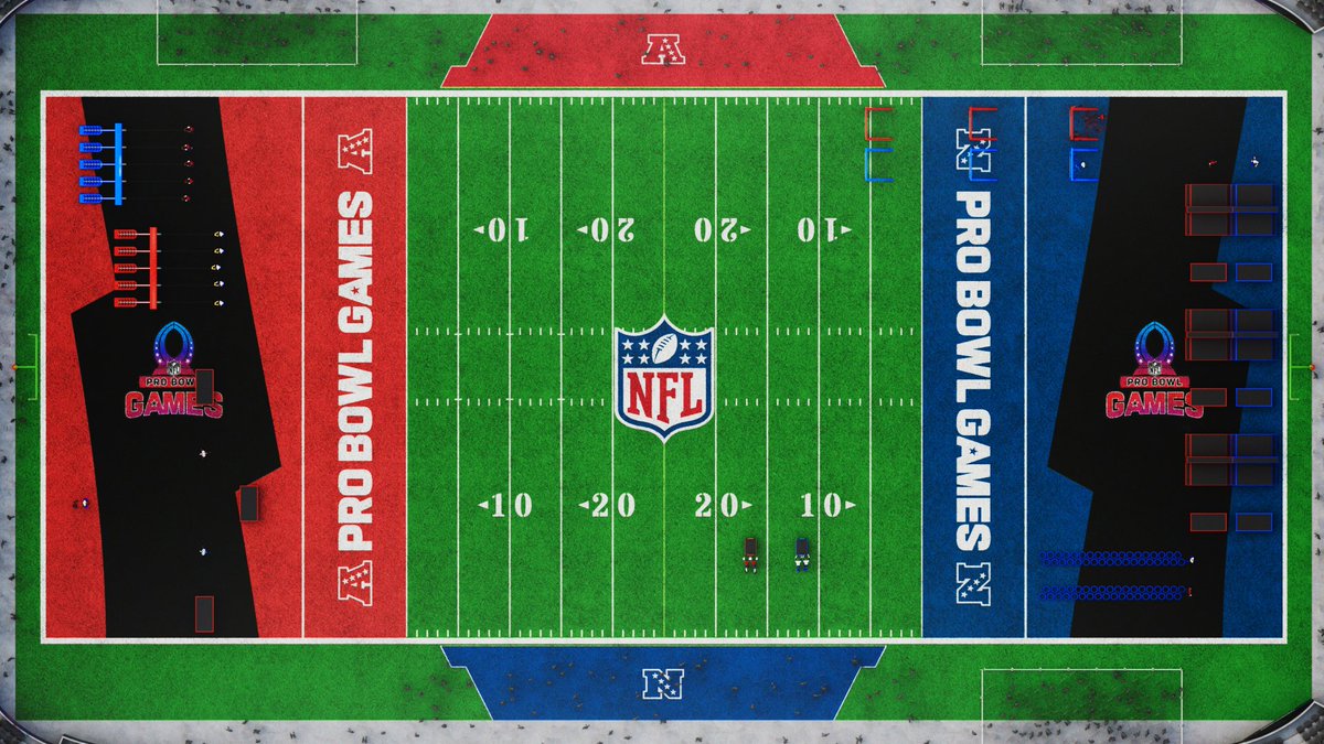 NFL's tweet photo. Introducing the reimagined #ProBowlGames field and skills challenge area!

📺: 2023 #ProBowlGames live from Vegas — Feb. 2-5 on ESPN https://t.co/8Gt1ekxfmf