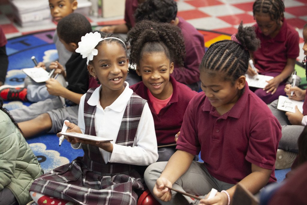 Collaboration is key! We encourage students to work together to problem solve and exchange ideas.