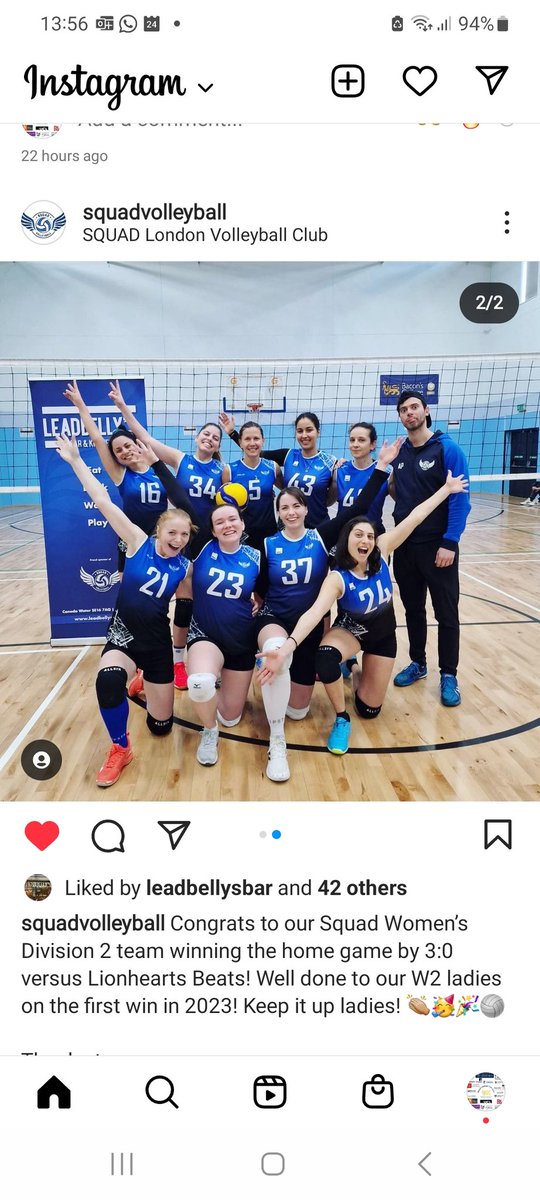 Congratulations to the Squad #volleyball Women's Division 2 on the first win of 2023 vs Lionhearts Beats! 🏐🏆🙌🏾👏🏿 #volleyballgirls <a href="/leadbellysbar/">@Leadbellysbar</a> #volleyballteam