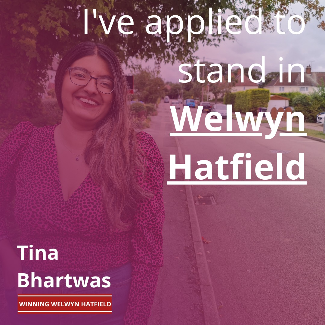 I'm incredibly excited to share that I've applied to be your Labour Parliamentary Candidate for #WelwynHatfield!

It would be an honour to represent such a vibrant community and I cannot wait to share this campaign with you all. Let's get started!🌹 #WinningWelwynHatfield