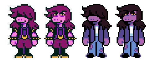 meangirlotd's tweet photo. Today's mean girl OTD is Susie from DELTARUNE! https://t.co/YbvIXzmhyA