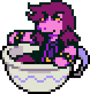 meangirlotd's tweet photo. Today's mean girl OTD is Susie from DELTARUNE! https://t.co/YbvIXzmhyA