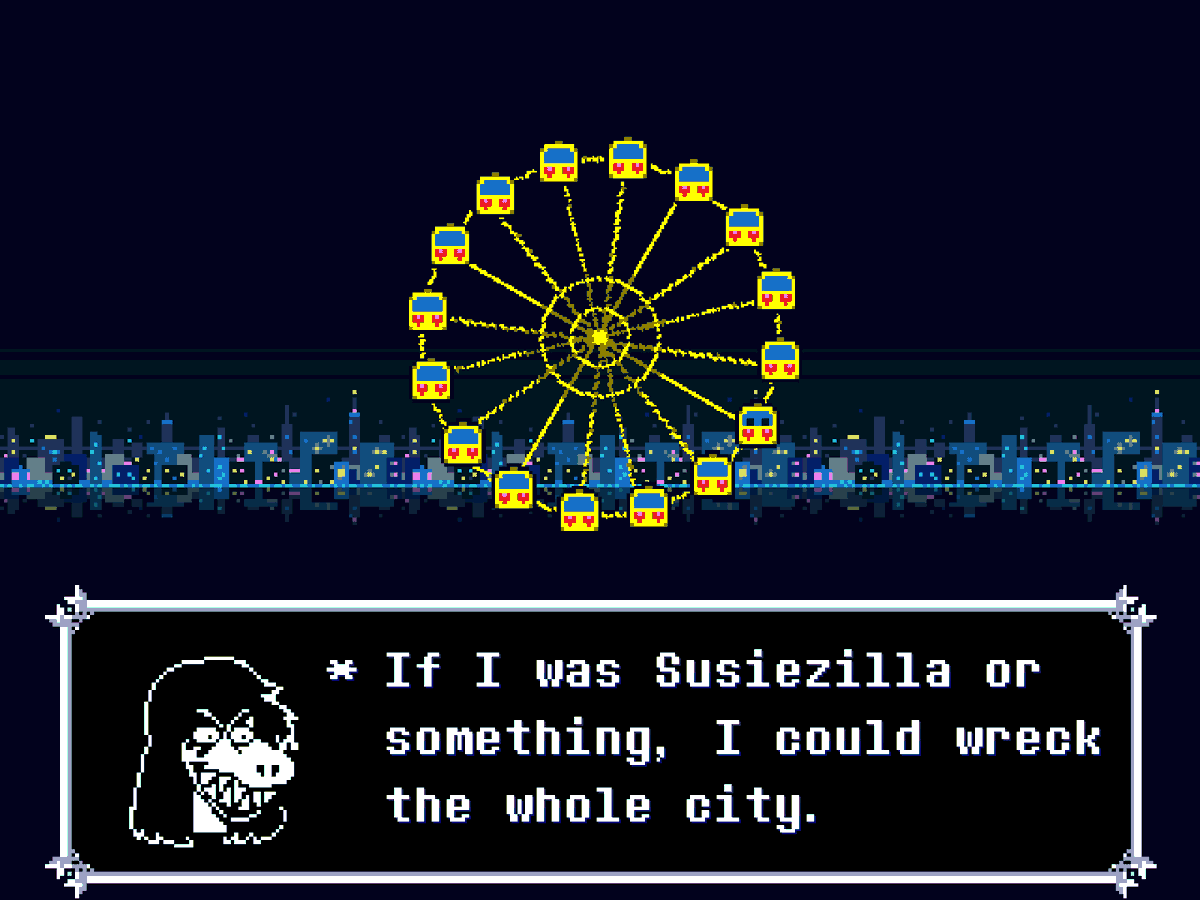 meangirlotd's tweet photo. Today's mean girl OTD is Susie from DELTARUNE! https://t.co/YbvIXzmhyA