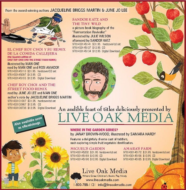 ReadersToEaters's tweet photo. So excitd4 new #SpanishAudiobook for #ChefRoyChoiAndTheStreetFoodRemix—El chef Roy Choi y su remix de la comida callejera— from @MediaLiveOak, narratd by illustrator @ManOneArt, who also read English ed, @AudioFileMag #Earphones Award winner https://t.co/wC5gEvhn7q #Audiobook https://t.co/3GPe29q3zv