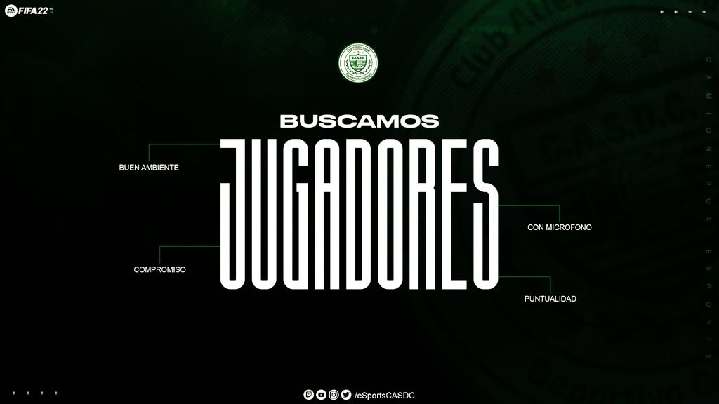 Seguimos en la búsqueda de MCD para cerrar está temporada de <a href="/IESAFIFAar/">IESA Argentina</a> <a href="/AVG_LATAM/">AVG_ARGENTINA</a>

✅ Compromiso
✅ Puntualidad
✅ Premios por Objetivo
🎮 Jugador Libre

✉️Interesados de sumar al privado.
💚📲 WhatsApp: 1150250890