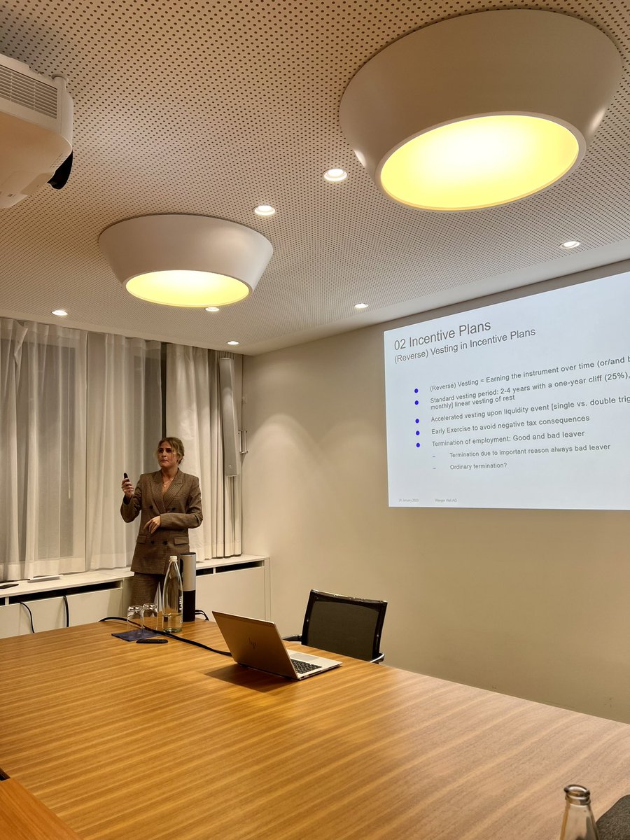 startupscoutDG's tweet photo. Learning about how to grant stock options or other participation rights to your startup employees. Patric, Dominique and Michael provide first-hand practical insights on what really matters when you plan an ESOP. 
#Vlabacceleration #wengervieli #startup #esop https://t.co/zBnPi0t7O1