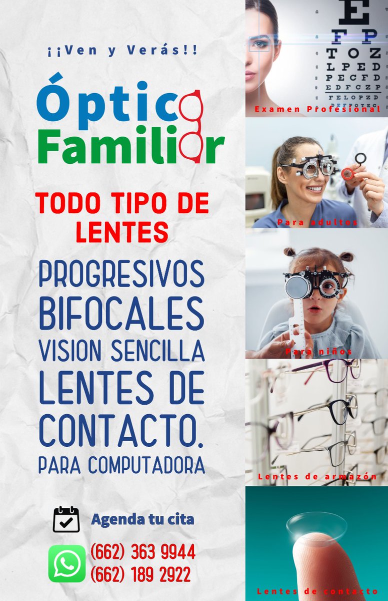 familiar_optica's tweet photo. ¡Ven y Verás! https://t.co/BMjL201HFj