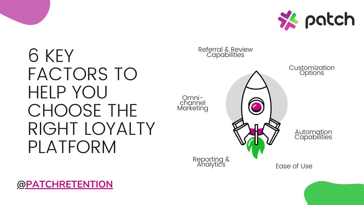 PatchRetention's tweet image. There is no shortage of loyalty programs, but who has the best one for eComm &amp;amp; how do you go about choosing which is right for you? Here are the 6 most important features to look for patchretention.com/blog/best-loya… #patchretention #loyaltyprograms #loyaltymarketing #loyaltyrewards