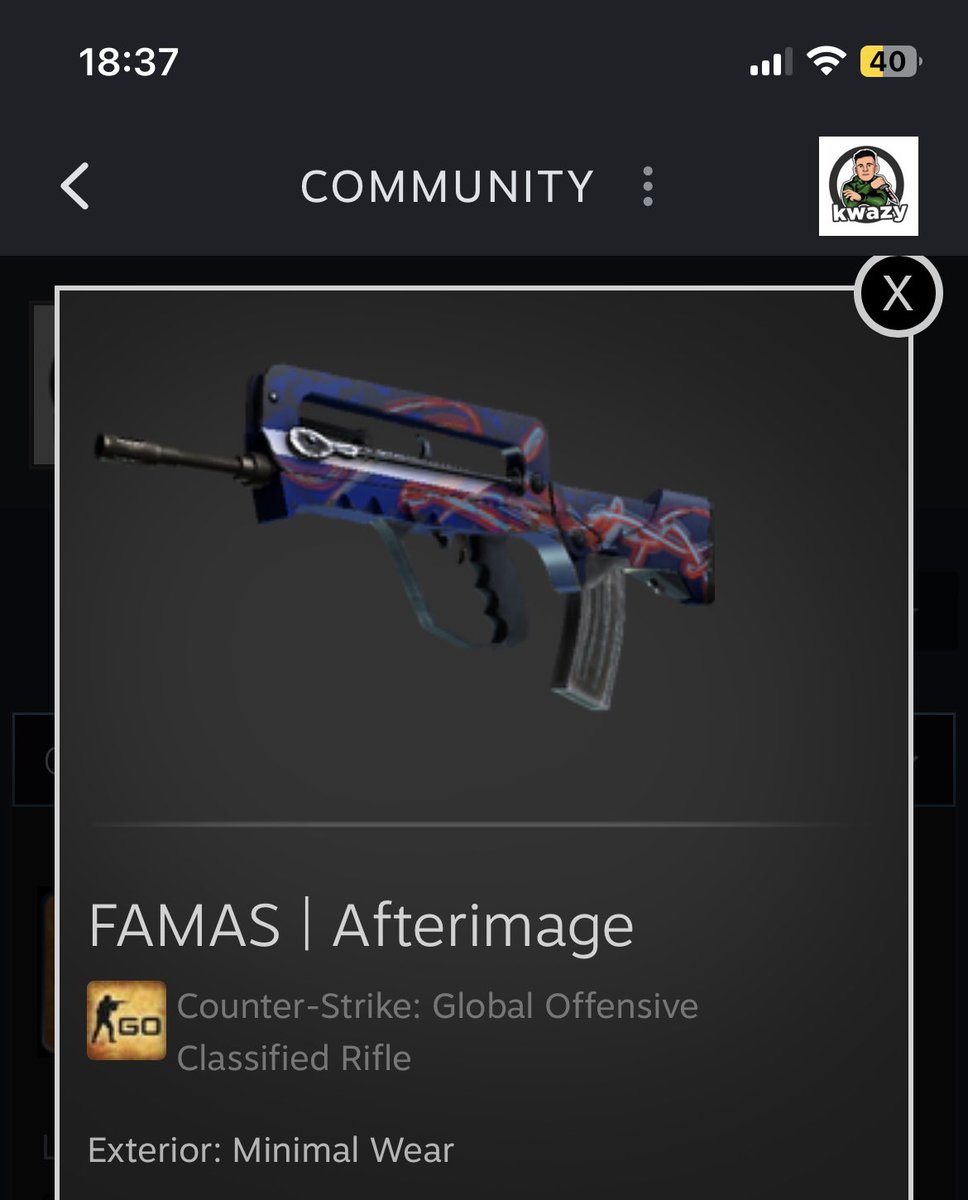 kwazybets's tweet photo. FAMAS | Afterimage ($35)
#csgogiveaways #csgogiveaway #giveaways
#CSGO

1. subscribe and like this video:
https://t.co/O0qgJc7afV

2. follow &amp; retweet
3. tag a friend https://t.co/H4WBwRLj1d