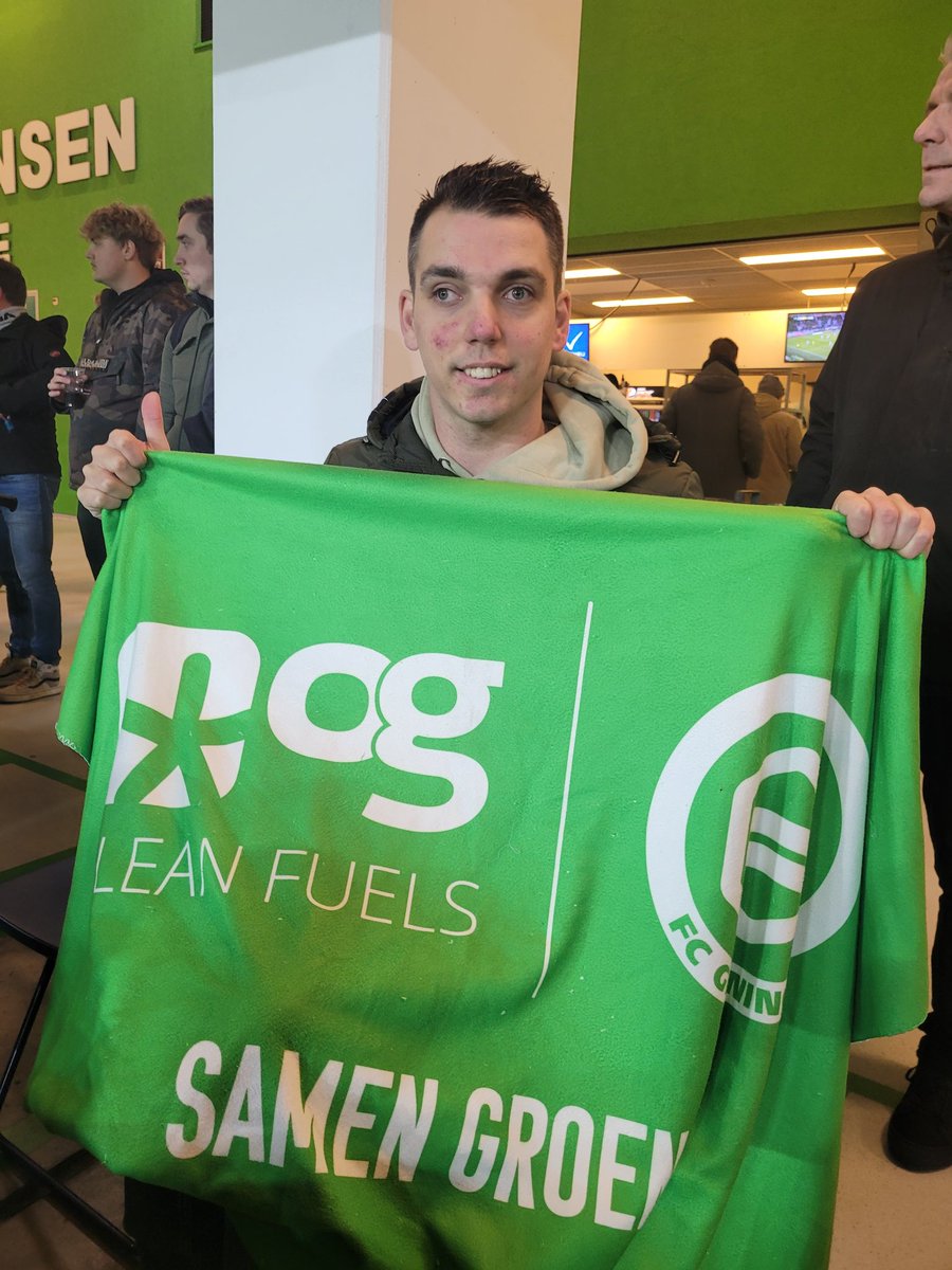 Met dank aan <a href="/ogcleanfuels/">OG Clean Fuels</a> zitten de rolstoelers er warmpjes bij tijdens de wedstrijd van <a href="/fcgroningen/">FC Groningen</a> 👍 bedankt !