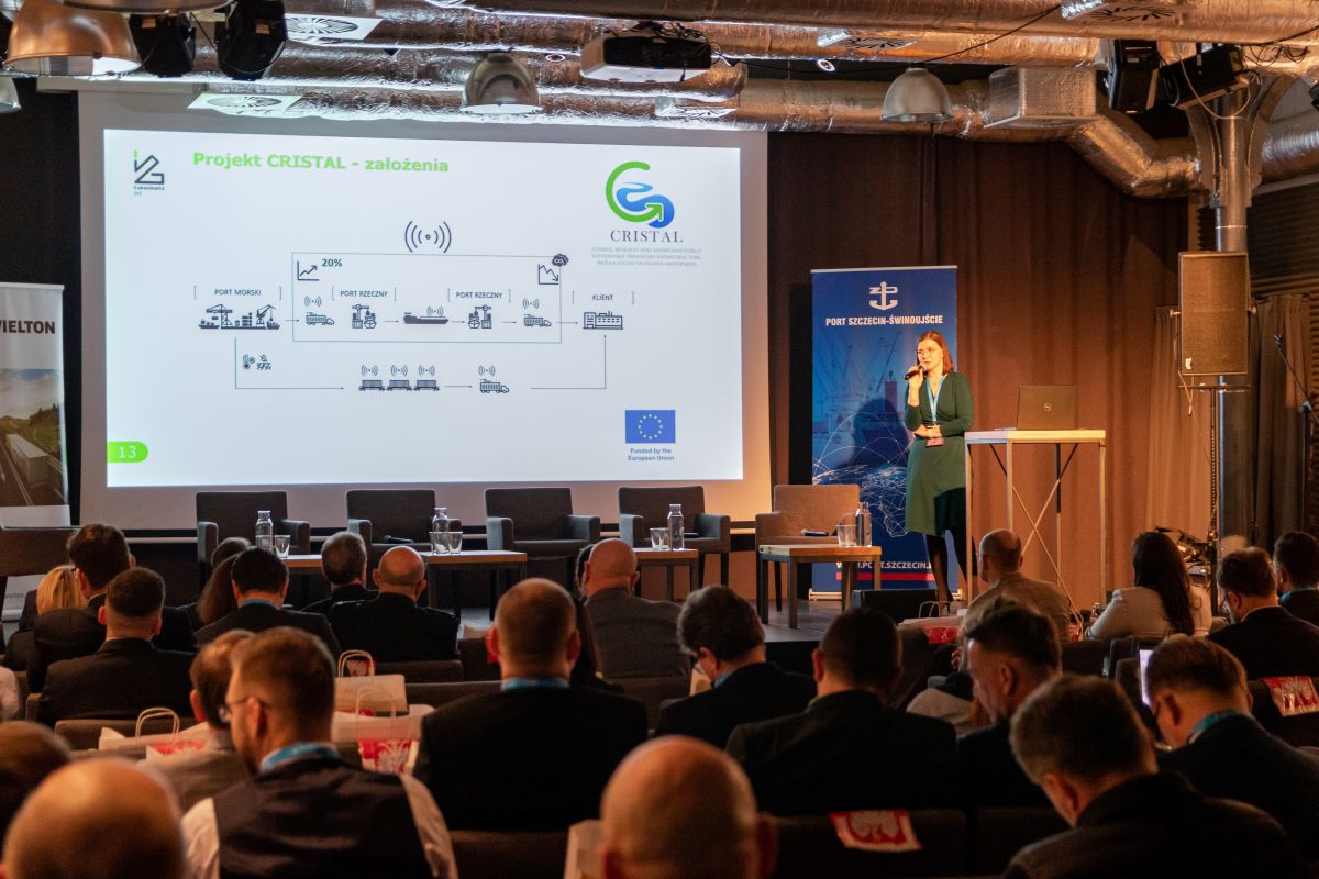 <a href="/ProjectCristal/">CRISTAL Project</a>  was presented at the “Intermodal In Poland North South” conf., organised by CSL &amp; <a href="/IntermodalEU/">Intermodal Europe</a>,held in #Szczecin in Dec. 2022. The project's objectives of increasing river freight transport by 20% have met with the approval of the community&amp; interest in results