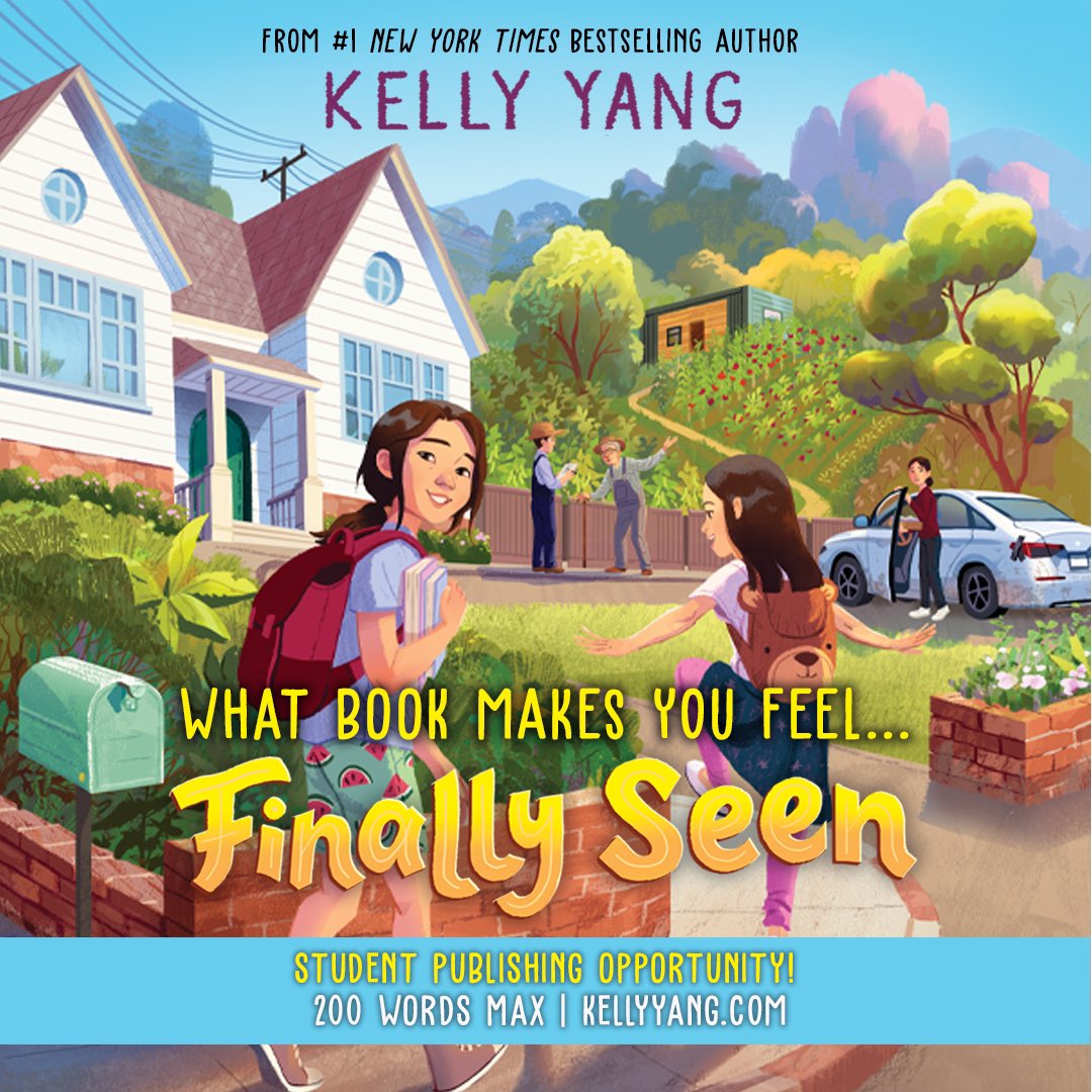⭐️ Teachers! ⭐️ Announcing a FREE Student Writing Publishing Opportunity for your classroom! 

There’s no more magical feeling than seeing yourself in a book! 👀 So I’m inviting kids from all over America to tell me…

What book makes YOU feel FINALLY SEEN? Enter on my website!🤩